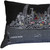46" Black NYC Nighttime Skyline Lumbar Decorative Pillow