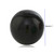 3" Black Enameled Aluminum Decorative Sphere - 4512839599304