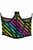 Lavish Stripes Print Mesh Open Cup Waist Cincher
