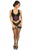 Lavish Brocade Open Cup Waist Cincher