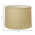 16" Parchment Biege Throwback Drum Linen Lampshade