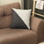 Homeroots Home Decor Gray And Black Diagonal Decorative Throw Pillow, 18x18 Inches