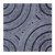13" X 13" X 2" Gray Lined, Square - Wall Decor