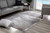 4’ x 6’ Gray Abstract Irregular Blocks Area Rug