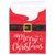 Santa Merry Christmas Double Applique Flag
