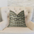 Plutus Foursquare White and Gray Handmade Luxury Pillow