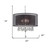 Contempo Silver Ceiling Lamp with Black Shade and Crystal Accents