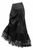 Satin & Lace Gothic Long Hi Low Bustle Skirt