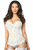 Top Drawer Lace Steel Boned Corset with Rhinestones