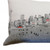 Homeroots Home Decor Seattle Daylight Skyline Lumbar Decorative Pillow, White, 45 Inches