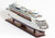 13" Brown and White Majesty of the Seas Boat Hand Painted Decorative Boat
