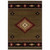 2' X 3' Green Southwestern Power Loom Stain Resistant Area Rug