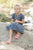 ROXONI Girls Comfort Sandals Double Buckle Adjustable Slip on Summer Slides Soft Footbed EVA Flat Slides Footbed Suede with Arch Support Non-Slip