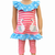 AL Limited Girls Pink Swan Princess Striped Tunic and Capri Leggings Outfit
