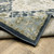 2' X 8' Teal Blue Ivory Green And Grey Oriental Power Loom Stain Resistant Runner Rug