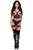 Lavish Rainbow Stars Underwire Open Cup Mesh Cincher with Criss Cross Back