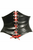 Lavish Faux Leather with Red Lacing Corset Belt