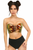 Lavish Holo Lace-Up Short Bustier Top