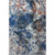 5’ x 8’ Blue and White Abstract Ocean Area Rug