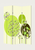 72" Green Canvas Folding Three Panel Screen Room Divider