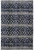 4' X 6' Blue And Ivory Striped Stain Resistant Area Rug