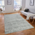 5' X 8' Silver And Gray Abstract Hand Woven Area Rug