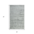 5' X 8' Silver And Gray Abstract Hand Woven Area Rug