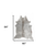 5' X 7' Gray and Silver Genuine Cowhide Hand Knotted Area Rug