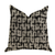 Plutus Modish Millie Luxury Throw Pillow in Black and Beige Tones