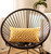 Homeroots Home Decor Yellow Greek Key Pattern Lumbar Throw Pillow, 12 x 20 Inches