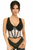 Lavish Sheer Lace & Faux Leather Open Cup Waist Cincher