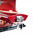 7" Red Manufactured Wood Hand Painted Decorative Boat