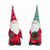 Gnome w/Wreath & Package (Set of 2) 9"H Resin
