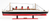 12" Black and Red Solid Wood Hand Painted RMS Queen Mary Large Model Boat