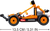 Car Club Dune Buggy Building Brick, Cracking Sands (113 Pcs)