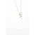 Silver Plated Heart With Cross Lariat Necklace