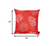 Homeroots Home Decor Red And Silver Coral Reef Decorative Throw Pillow, 18x18 Inches