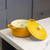 RJ Legend 1.4 Liter Mustard Yellow Cast Iron Pot, Enameled Pot with Handles