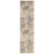 10' Gray And Sand Abstract Runner Rug