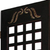 84" Brown Wood Folding Four Panel Screen Room Divider
