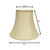 Ivory Monay Shantung Silk Bell Lamp Shade