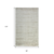 8' X 10' Ivory And Gray Abstract Hand Woven Area Rug
