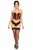 Lavish Faux Leather with Red Lacing Lace-Up Bustier