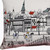 Homeroots Home Decor Annapolis Daylight Skyline Lumbar Decorative Pillow, White, 24 x 14 x 4 Inches