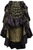 Gold/Black Brocade Adjustable High Low Bustle Skirt