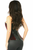 Top Drawer Velvet & Faux Leather Steel Boned Corset