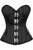 Top Drawer Satin Steel Boned Overbust Corset with Buckles