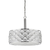 Isabella 4-Light Polished Nickel Drum Pendant With Crystal Accents