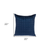 20" Navy Blue Cotton Blend Throw Pillow