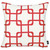Red and White Geometric Squares Decorative Throw Pillow Cover - 4512839614229
